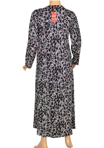 Hesna Kadın Minel Battal Beden Kuplu Boydan Siyah Elbise Desen 26 fırsatları