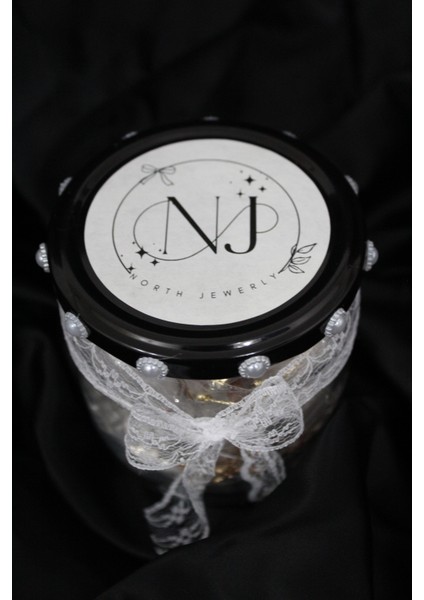 Large Gümüş Takı Kavanozu indirimleri