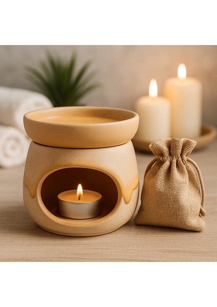 Ibroz Bej/açık Kahve Buhurdanlık