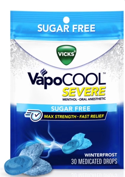 Vapocool Severe Menthol Oral Anesthehıc Sugar Free Max Strength Fast Relief 30 Drops