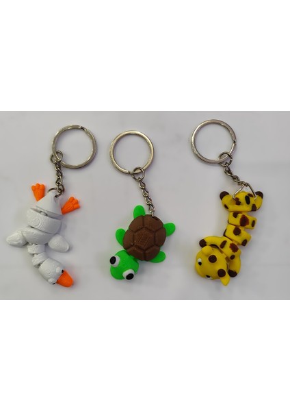 3 Lü Plastik Anahtarlık 3D Model AD966214 fiyatları