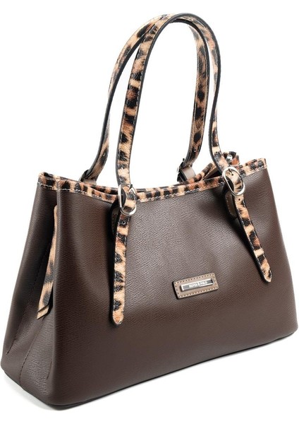 Kahve - Vizon - Leopar SP1252 Kadın El Çantası fiyatları
