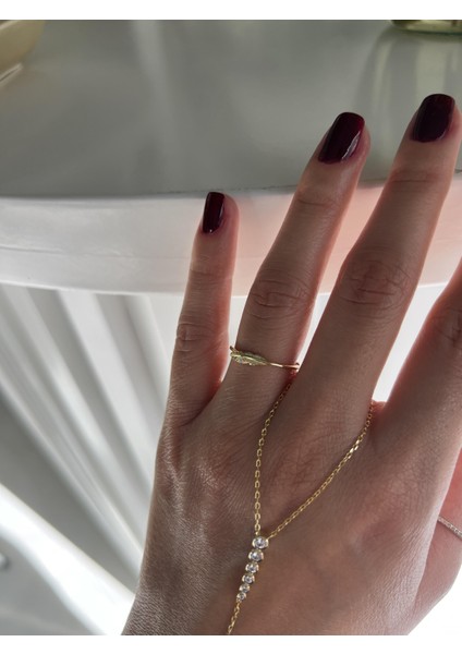 Gümüş Yaprak Yüzük