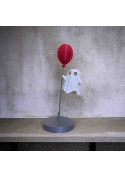 Sevimli Hayalet Balon Masa Lambası - LED Mum Dahil Dekoratif Gece Lambası | 3D Baskı El Yapımı Oda ve Hediye Aydınlatma fiyatları