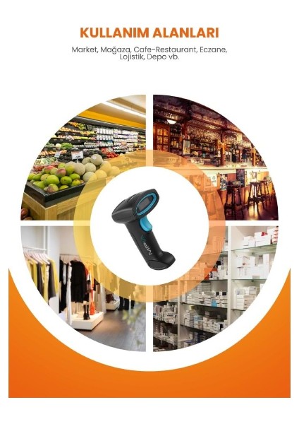 Kablosuz Standlı 1d/2d Bd & Karekod Okuyucu fırsatları