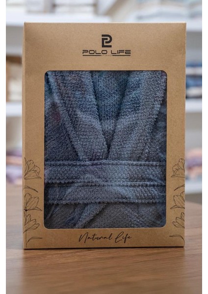 Tek Kişilik Bornoz Antrasit 3xl