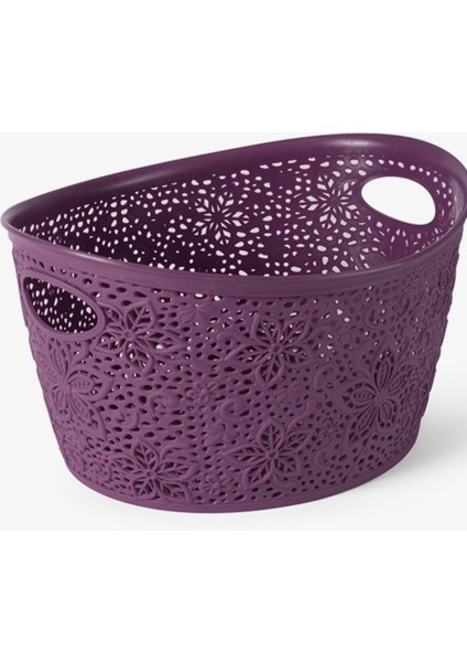 Dantelli Oval Sepet – 17 Litre, Şık ve Dayanıklı