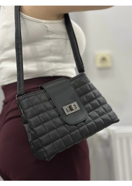 Kapaklı Kapitone Siyah Cilt Çanta fiyatları