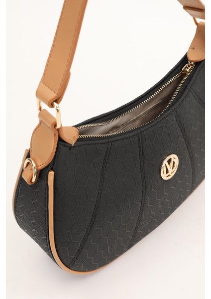 Siyah Camel Kadın Omuz Çantası 930199 fırsatları