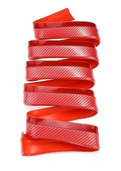 Buffer® Kırmızı Renkli 2,5 Metre Araba Oto Ön Tampon Koruyucu Kauçuk Pratik Tampon Şerit Bant Döşem fırsatları