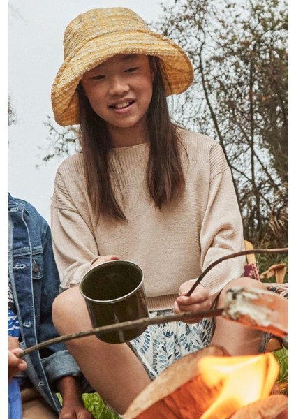 Kız Çocuk 10-18 Yaş Ince Mevsimlik Triko 6349 Bej fiyatları