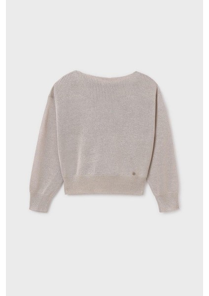 Kız Çocuk 10-18 Yaş Ince Mevsimlik Triko 6349 Bej modelleri