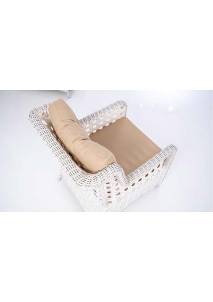 Doğal Hasır Görünümlü Bahçe Balkon Oturma Grubu 6 Parça – (3+1+1+Masa+2 Puf) fırsatları