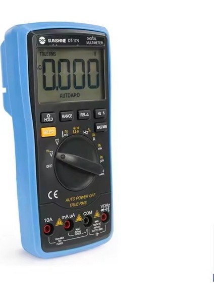 DT-17N | True Rms Otomatik Dijital Multimetre (1000V/10A, Sıcaklık Ölçümlü, Elektronik ve Telefon Tamiri Için)
