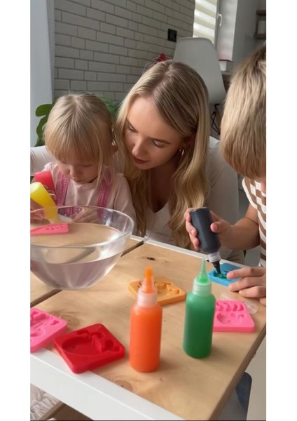 Magic Water Elf Aqua Gel Sihirli Su Oyuncak Seti 5 Renk Jel Şişe 6 Kalıp modelleri