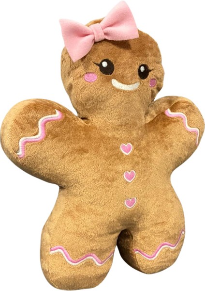 Kurabiye Kız Peluş Yastık, Uyku Arkadaşı Peluş, Yılbaşı Tay Tüyü Kumaş Kurabiye Adam 20 cm fırsatları