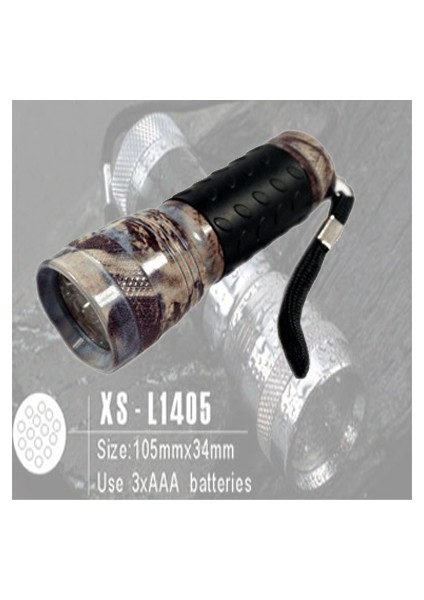 XS-L1405-902 14 Ledli Kamuflaj Fener