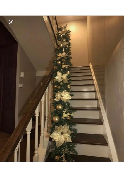 Yılbaşı Kendinden Süslü Hazır Çam Garland 230 cm 300 Dallı modelleri