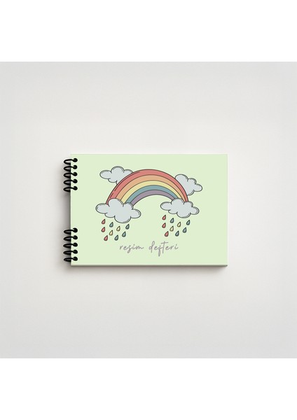 Gökkuşağı Spiralli Resim Defteri