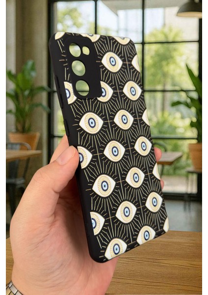 Samsung Galaxy S20 Fe - Evıl Eye Desenli Silikon Darbe Emici Klasik Korumalı Rubber Kılıf fırsatları
