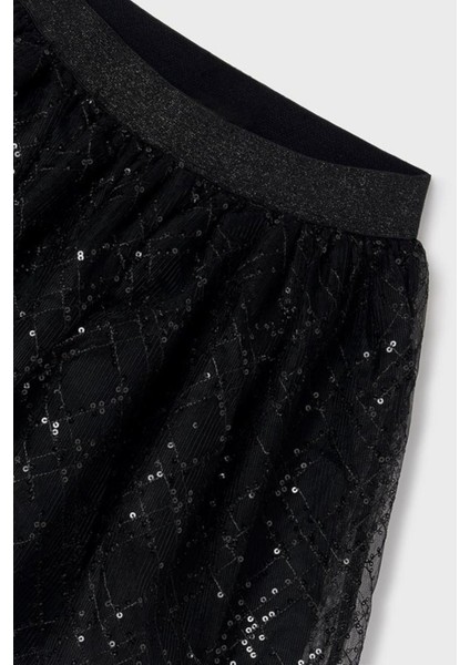 Kız Çocuk 10-18 Yaş Pul Işlemeli Etek 7971 Siyah fiyatları