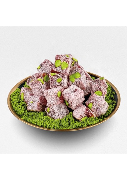 Antep Fıstıklı (1000 gr, Narlı) Çifte Kavrulmuş Lokum