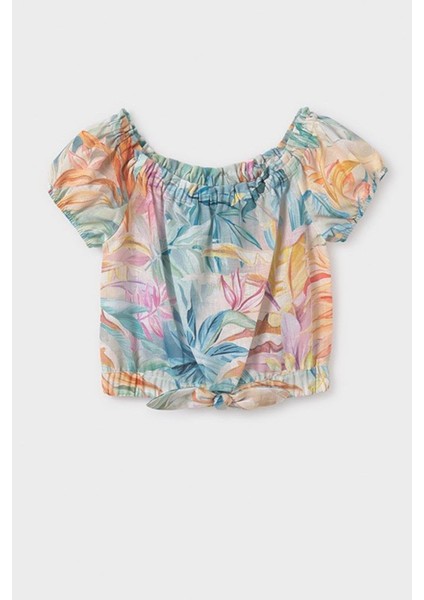 Kız Çocuk 10-16 Yaş Kayık Yaka Keten Bluz 6146 Pembe fiyatları