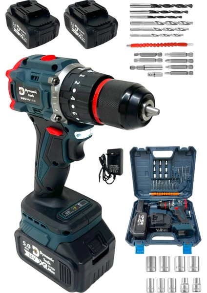 Profesyonel Kömürsüz Darbeli Şarjlı Matkap Lion Çelik Mandren Metal Şanzıman Çift Akülü Vidalama modelleri