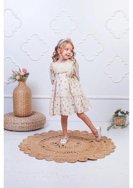 Kız Çocuk Fırfırlı Elbise