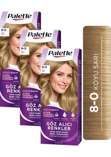 Göz Alıcı Renkler 8-0 Koyu Sarı x 3 Adet