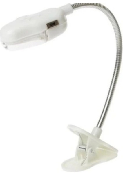 Kitap Okuma Lambası 2 Led’li – 1 Fonksiyonlu, Oynar Gövdeli, 3 x AG13 Pille Çalışır + 3 Pil Hediyeli