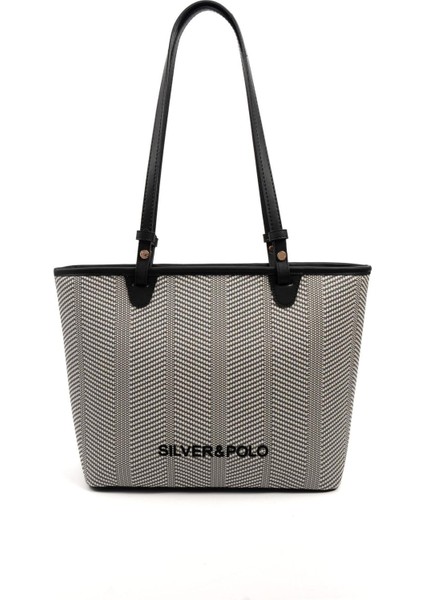 Siyah Beyaz - Siyah SP1204 Kadın Omuz Çantası