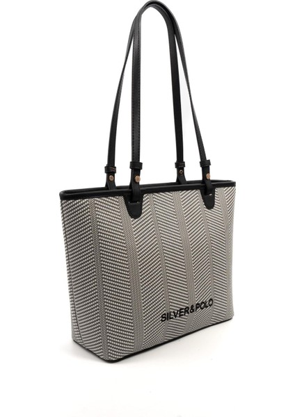 Siyah Beyaz - Siyah SP1204 Kadın Omuz Çantası fiyatları