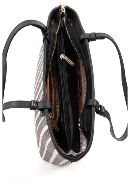 Siyah Beyaz - Siyah SP1204 Kadın Omuz Çantası