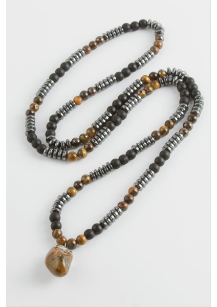 Kaplangözü Hematit Doğaltaş Kolye