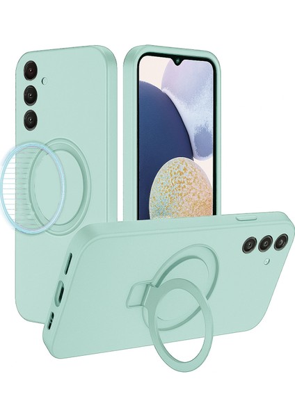 Samsung Galaxy A26 Uyumlu Içi Kadife Stand Olabilen Halka Yüzüklü Kılıf