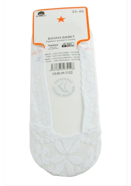 Çiçek Dantel Babet Çorap fırsatları