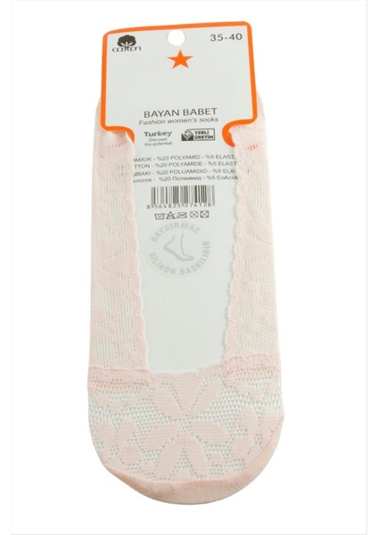 Çiçek Dantel Babet Çorap indirimleri