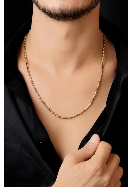 14 Ayar Altın Essence Roller Zincir Erkek Kolye indirimleri