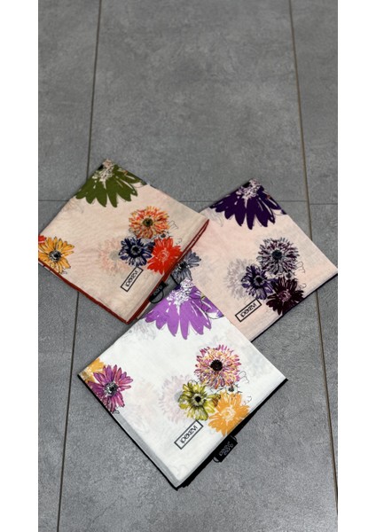 Ipekevi Tek Çiçek Pamuk Eşarp Bej fiyatları