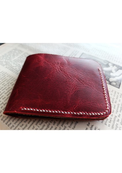 Gerçek Deri Tamamen El Emeği Cüzdan 22CM*8CM * 1 Kağıt Para Alanı 4 Kart Bölmesi LMN15