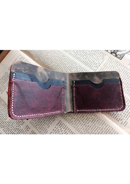 Gerçek Deri Tamamen El Emeği Cüzdan 22CM*8CM * 1 Kağıt Para Alanı 4 Kart Bölmesi LMN15 modelleri