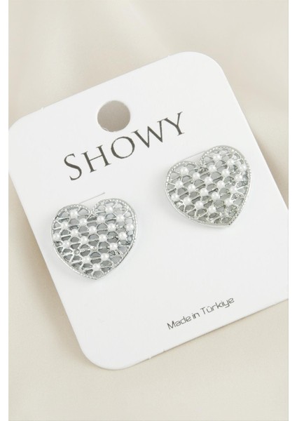 Kalp Yeni Sezon Inci Küpe