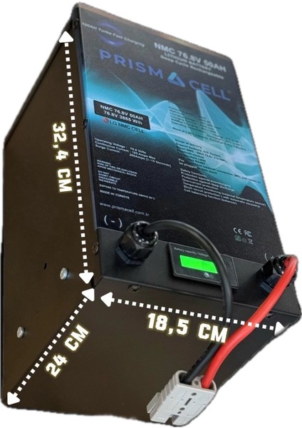 72 V Volt 50AH 50 Amper Lityum Nmc Akü Elektrikli Araba Yuki Amy Motor Bataryası (Tak Kullan)