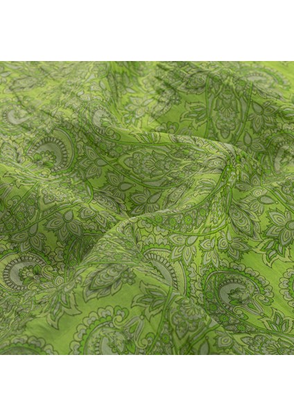 Ipekevi Mezopotamya Model 02 Desenli Tensel Eşarp Fıstık Yeşili modelleri