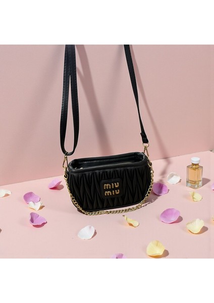 Embro Zincir Detaylı El Omuz Kadın Çanta