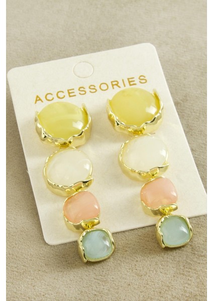 Yuvarlak Taşlı Zr Model Küpe