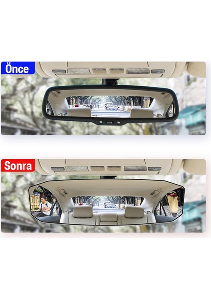 Ally SD-2415 Kavisli Dışbükey Geniş Açılı Araç Dikiz Aynası 299X90MM-(5775) - M856K575-R06 indirimleri