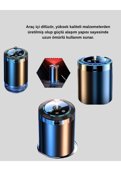 Araç Içi Difüzör Yıldız Projeksiyonlu ve Aromaterapi Özellikli - M352R677-K54352 indirimleri