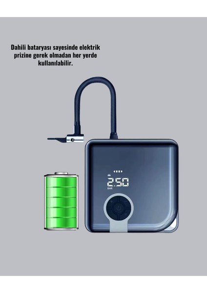 Çok Fonksiyonlu Akıllı Lastik Şişirme Cihazı - M181R590-K87181 fırsatları